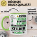 Kellner Geschenk Tasse Lustiger Spruch Erheben Sie Sich Der Kellner Betritt den Raum Grün Trendation