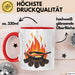 Camping Koch Tasse Geschenkidee für Outdoor Koch Liebhaber Rot Trendation
