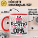Opa Tasse Geschenk So Sieht Einr Richtig Cooler Opa Aus Geschenkdiee Großvater Becher Rot Trendation