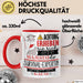 Survival-Expertin Tasse Geschenk Lustiger Spruch Bitte Erheben Sie Sich Seine Majestät Die Survival-Expertin Betritt Den Raum Rot Trendation