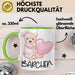Tasse Teddybär mit Herz lustiges Geschenk für Kinder oder Valentinstag Grün Trendation