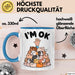 Meerschweinchen Tierliebhaber Tasse Geschenk Lustige Geschenkidee Spruch Blau Trendation