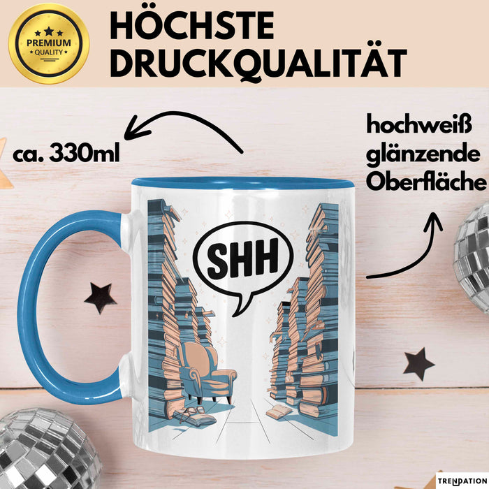 Bibliothekar Tasse Geschenk Lustige Geschenkidee Spruch Für Buch Hüter Blau Trendation