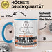 Tischtennisspieler Geschenk Tasse Ich Bin Tischtennisspieler Aber Sag Doch Einfach Superheld Lustige Geschenkdiee für Tischtennisspieler Kaffee-Becher Blau Trendation