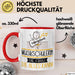 Musikschülerin Geschenk Tasse Becher Die Frau Die Allen Kann Geschenkidee für eine Musikschülerin Lustig Rot Trendation