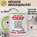 Büroarbeit Kollege Chef Tasse Geschenk Lustige Geschenkidee Spruch Ich Bin Der Chef Ich Finde Immer Eine Lösung Grün Trendation