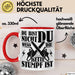 Waldarbeiter Geschenk Tasse Du Bist Nicht Du Wenn Die Kette Stumpf Ist Holz-Arbeiter Kettensäge Kaffee-Becher Rot Trendation