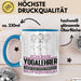 Yogalehrer Geschenk Tasse Ich Bin Yogalehrer Aber Sag Doch Einfach Superheld Lustige Geschenkdiee für Yogalehrer Kaffee-Becher Blau Trendation