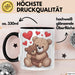 Teddybär Tierliebhaber Tasse Geschenk Lustige Geschenkidee Spruch Romantisches Herz Trendation
