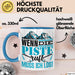Ski Tasse Geschenk Grafik Wenn Die Piste Ruft Muss Ich Los Becher Blau Trendation