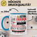 Hiphop-Produzentin Tasse Geschenk Lustiger Spruch Bitte Erheben Sie Sich Seine Majestät Die Hiphop-Produzentin Betritt Den Raum Blau Trendation