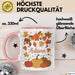 Herbstzeit Tasse Geschenkidee für Herbstliebhaber Rosa Trendation