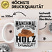 Holzarbeiter Schreiner Tischler Geschenk Tasse Manchmal Frage Ich Mich Ob Das Holz Mich Auch Vermisst Waldarbeiter Kaffee-Becher Weiß Trendation