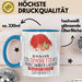 Spaghetti-Liebhaber Tasse Geschenk Ich Kann Spaghetti Verschwinden Lassen Was Ist Deine Superkraft Becher Geschenkidee Spaghetti Kaffee-Becher Blau Trendation