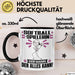 Softballspielerin Tasse Geschenk für Softballspielerin Der Mann Der Alles Kann Geschenkidee zum Geburtstag Schwarz Trendation