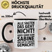 Sabine Tasse Geschenk Alle Sagten Das Geht Nicht Aber Dann Kam Sabine Und Hat Es Einfach Gemacht Geschenkidee Becher mit Name Schwarz Trendation