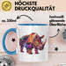 Nashorn Tasse Geschenk Lustige Geschenkidee Spruch Blau Trendation