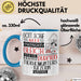 Tierheimunterstützerin Geschenk Becher Tasse Gott Schuf Alle Menschen Gleich Nur Die Besten Durfeten Tierheimunterstützerin Werden Geschenkidee Lustig Blau Trendation