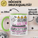 Hundesitterin Tasse Geschenk Lustig Abstand Halten Hochleistungs-Hundesitterin Mit Drang Zur Perfektion Bei Der Arbeit Grün Trendation