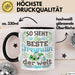 Beste Freundin Tasse "Beste Freundin Der Welt" Geschenkidee für BFF Schwarz Trendation