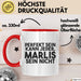 Marlis Tasse Perfekt Sein Kann Jeder, Marlis Sein Nicht Geschenk Rot Trendation