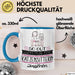 Katzensitterin Geschenk Tasse So Gut Kann Nur Eine Katzensitterin Aussehen Geschenkidee Geburtstag Weihnachten Lustig Blau Trendation
