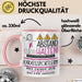 Karatesportlerin Tasse Geschenk Lustig Abstand Halten Hochleistungs-Karatesportlerin Mit Drang Zur Perfektion Bei Der Arbeit Rosa Trendation