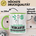Verkäufer Geschenk Tasse Ich Bin Verkäufer Aber Sag Doch Einfach Superheld Lustige Geschenkdiee für Verkäufer Kaffee-Becher Grün Trendation