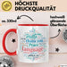 Übersetzer Tasse Geschenkidee für Sprachnerds Rot Trendation