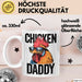 Huhn Tier Bauer Tasse Becher Geschenk Lustige Geschenkidee Spruch Hühnerpapa Weiß Trendation