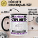 Zipliner Tasse Geschenk für Zipliner Geburtstag Lustiger Spruch Kaffee-Becher Was Ist Deine Superkraft Schwarz Trendation