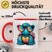 Schildkröte Tier Sonnenbrille Tasse Geschenk Lustige Geschenkidee Spruch Rot Trendation