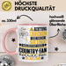 Country-Fan Geschenk Tasse Lustiger Spruch Erheben Sie Sich Der Country-Fan Betritt den Raum Rosa Trendation