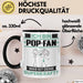 Pop-Fan Tasse Geschenk für Pop-Fan Geburtstag Lustiger Spruch Kaffee-Becher Was Ist Deine Superkraft Schwarz Trendation