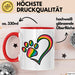 Hund Tierliebhaber Tasse Geschenk Lustige Geschenkidee Spruch Rot Trendation