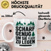Holzarbeiter Tischler Tasse Geschenk Lustige Geschenkidee Scharf Genug Um Sie Alle Flach zu Legen Weiß Trendation