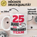 25 Jahre Tasse Geschenk Hochzeitstag Unschlagbares Team Spruch Weiß Trendation