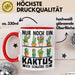 Kaktus-Sammler Tasse Geschenk Nur Noch Ein Kaktus Ich Schwöre Es Rot Trendation