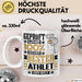 Athlet Geschenk Lustiger Spruch für Athlet Geschenkidee Bester Athlet Der Welt Weiß Trendation