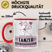 Tänzer Geschenk Tasse Ich Bin Tänzer Aber Sag Doch Einfach Superheld Lustige Geschenkdiee für Tänzer Kaffee-Becher Rot Trendation