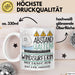 Windsurferin Tasse Geschenk Lustig Abstand Halten Hochleistungs-Windsurferin Mit Drang Zur Perfektion Bei Der Arbeit Weiß Trendation