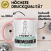Snowshoer Geschenk Tasse So Gut Kann Nur Ein Snowshoer Aussehen Geschenkidee Kaffee-Becher Rosa Trendation