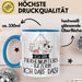 Geschenk für Tierheimunterstützerin Tasse Lustige Geschenkidee Geburtstag Ich Bin Tierheimunterstützerin Ich Darf Das Blau Trendation