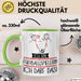 Geschenk für Fußballspielerin Tasse Lustige Geschenkidee Geburtstag Ich Bin Fußballspielerin Ich Darf Das Grün Trendation