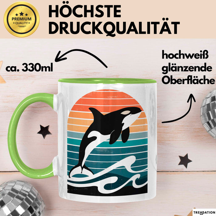 Wal Tier Tasse Geschenk Lustige Geschenkidee Spruch Grün Trendation