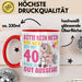 40. Geburtstag Tasse Frauen Geschenk Bitte Nur Kein Neid Nur Weil Ich mit 40 Noch So Gut Aussehe Mama Oma Rot Trendation