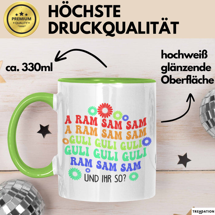 Büroarbeit Kollege Tasse Geschenk Lustige Geschenkidee Spruch Grün Trendation