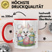 Ostern Tasse Geschenkidee für Feiertagsliebhaber Spruch Rot Trendation