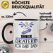 Geschenk für Skaterin Tasse Lustige Geschenkidee Geburtstag Ich Bin Skaterin Ich Darf Das Trendation