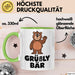 Bär Tierliebhaber Tasse Geschenk Lustige Geschenkidee Spruch Grüßly Bär Grün Trendation